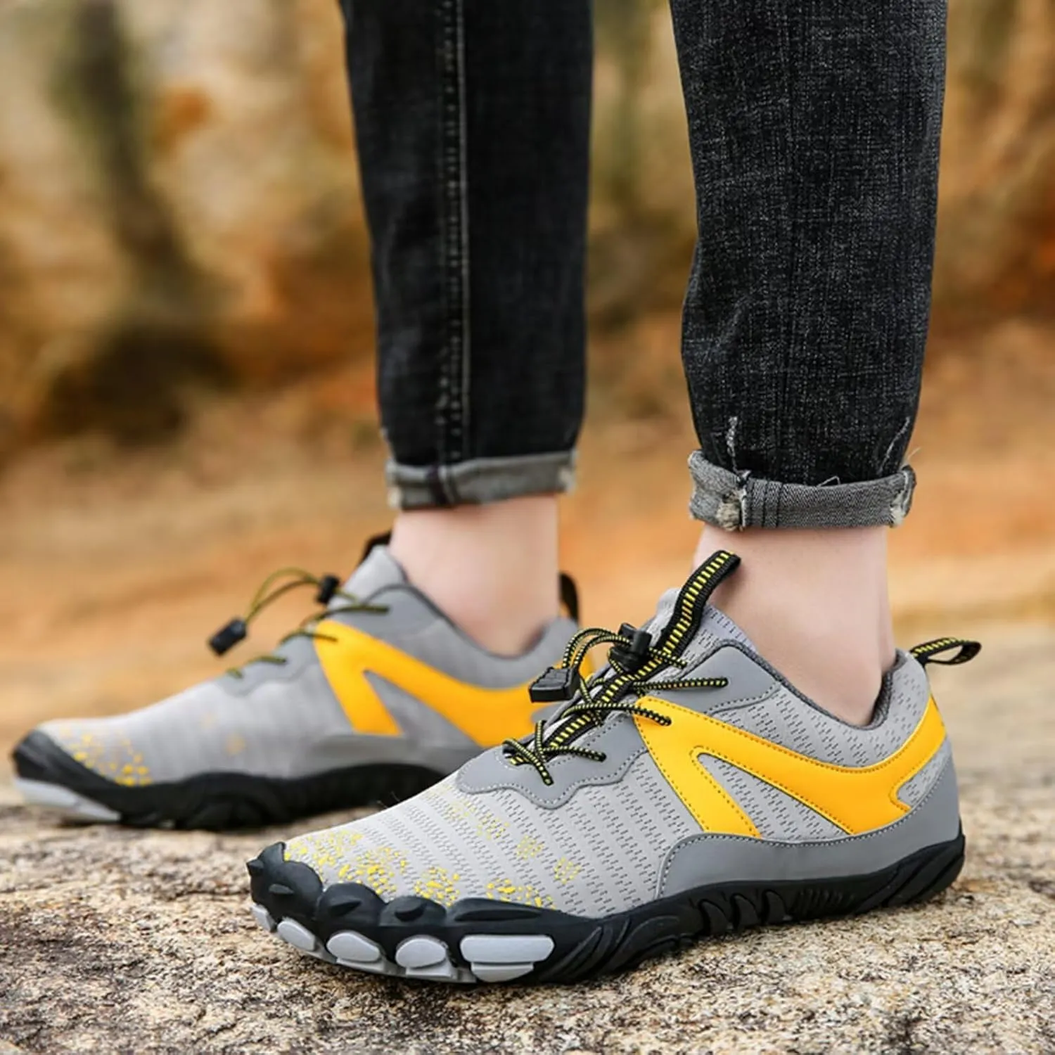 Barefoot Shoes for Women Fashion Walking Hiking Sneakers Workout Athletic Cross-Trainer Toe Shoes for Weightlifting Fitness Trail Running Gym Training