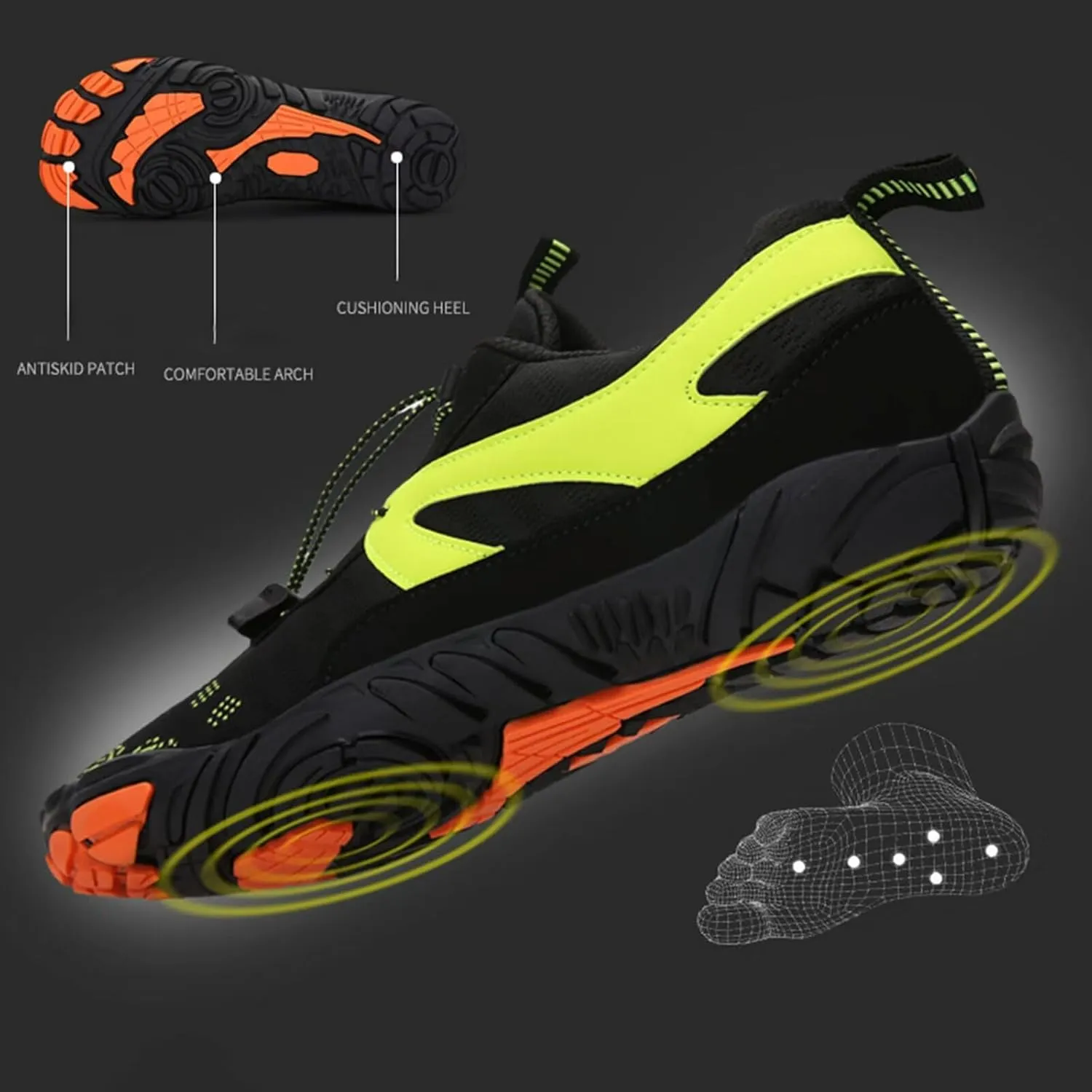 Barefoot Shoes for Women Fashion Walking Hiking Sneakers Workout Athletic Cross-Trainer Toe Shoes for Weightlifting Fitness Trail Running Gym Training