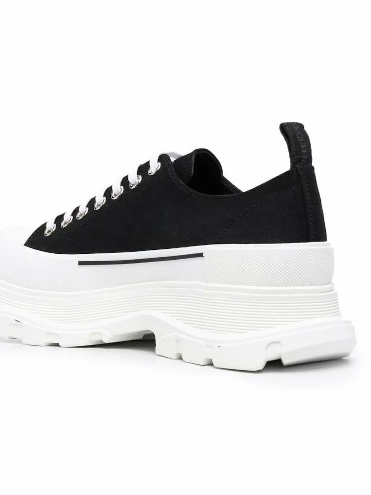 BLACK/WHITE TREAD SLICK SHOES