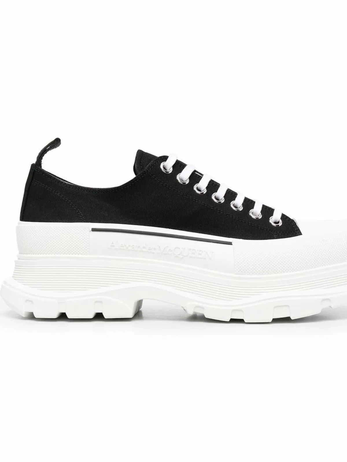 BLACK/WHITE TREAD SLICK SHOES