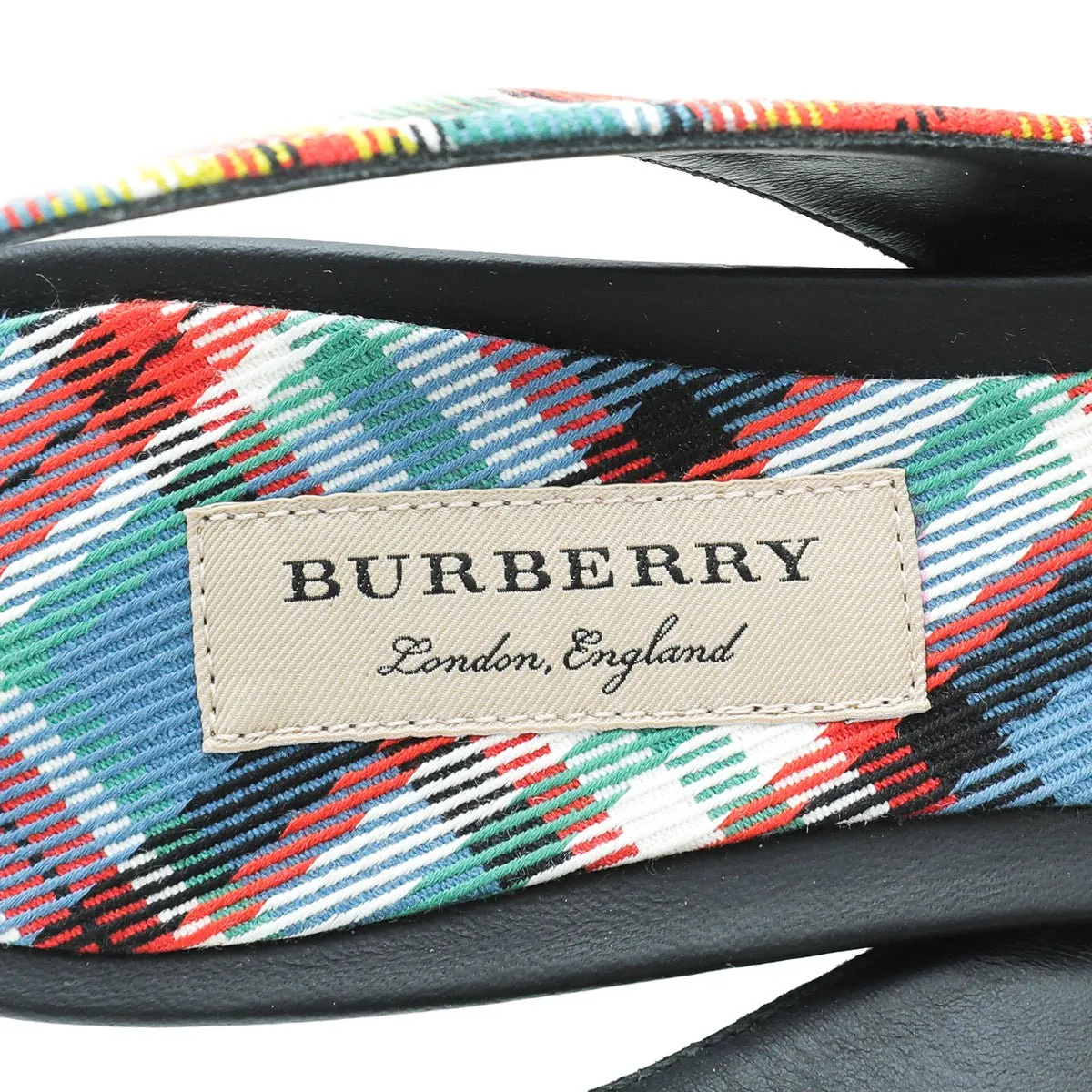Burberry Blue Multicolor Annice Tartan Slingback Pumps 40