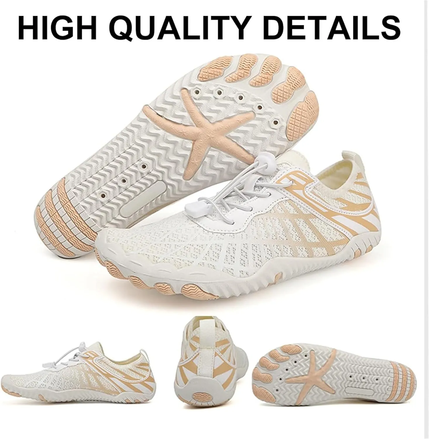 Hike Barefoot Shoes Women Men Healthy & Non-Slip Quick Dry Wide Toe Athletic Footwear Running Hiking Pool Beach Water Shoes Breathable Lightweight Walking Sneakers Unisex