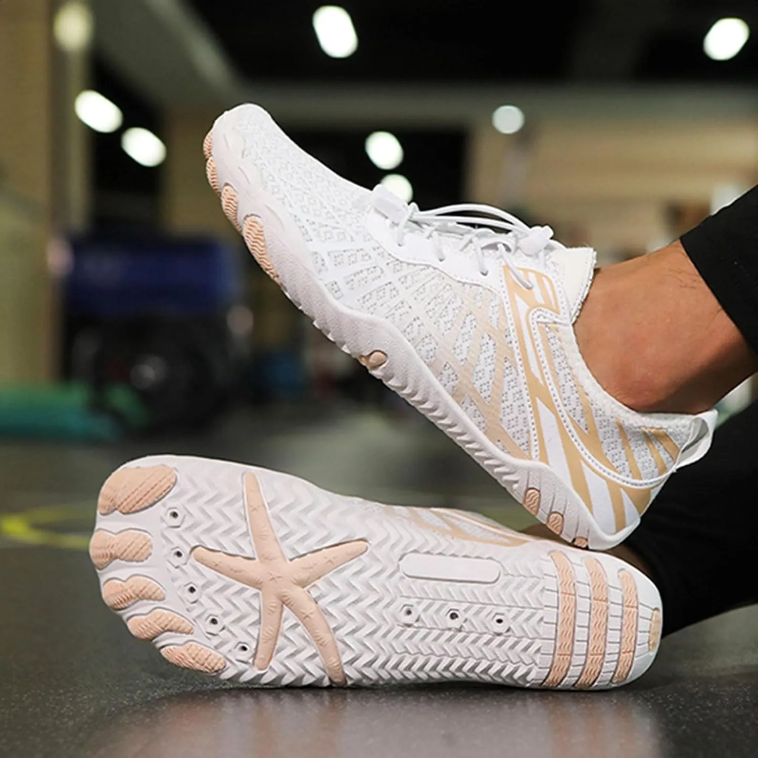 Hike Barefoot Shoes Women Men Healthy & Non-Slip Quick Dry Wide Toe Athletic Footwear Running Hiking Pool Beach Water Shoes Breathable Lightweight Walking Sneakers Unisex