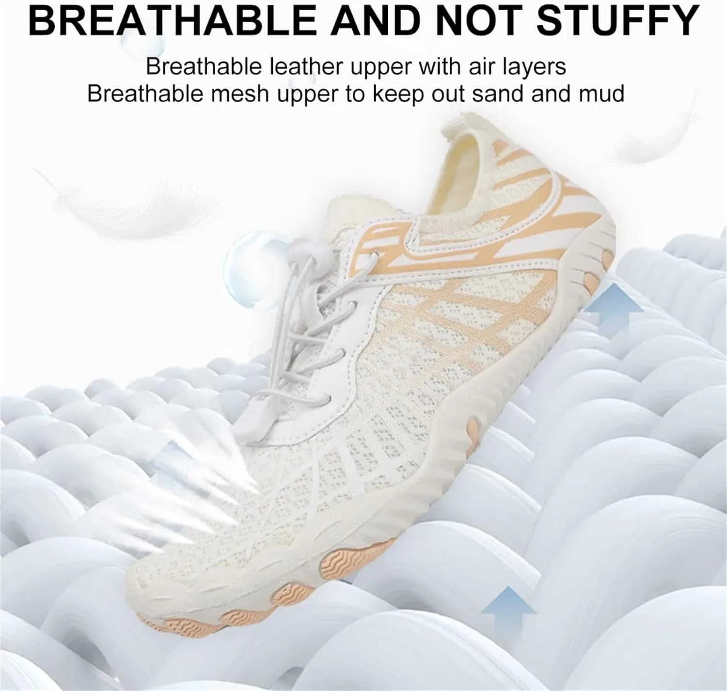 Hike Barefoot Shoes Women Men Healthy & Non-Slip Quick Dry Wide Toe Athletic Footwear Running Hiking Pool Beach Water Shoes Breathable Lightweight Walking Sneakers Unisex