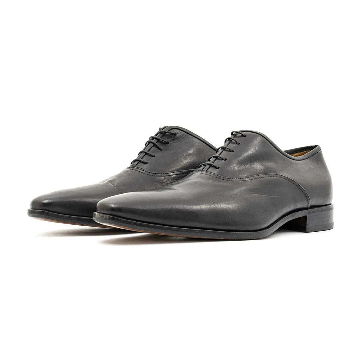 Hugo Boss Oxford Formal Lace Ups Leather Black Colour For Men
