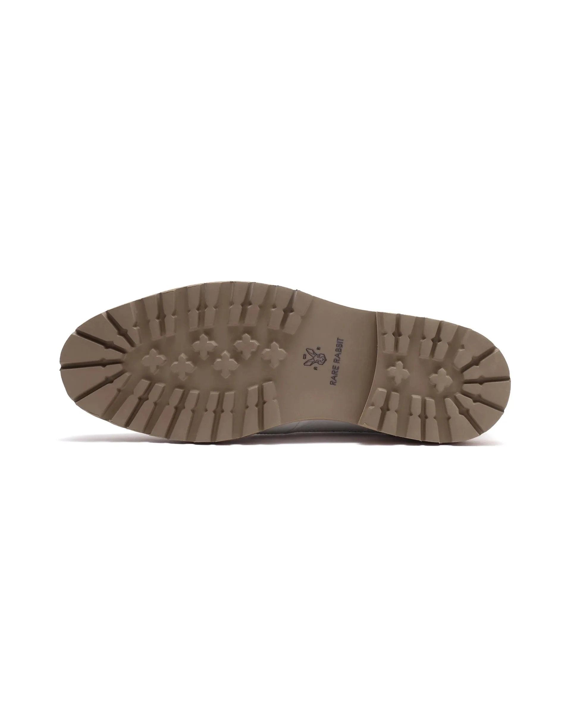 Rare Rabbit Men Brox Ivory Lace-Up Shoes