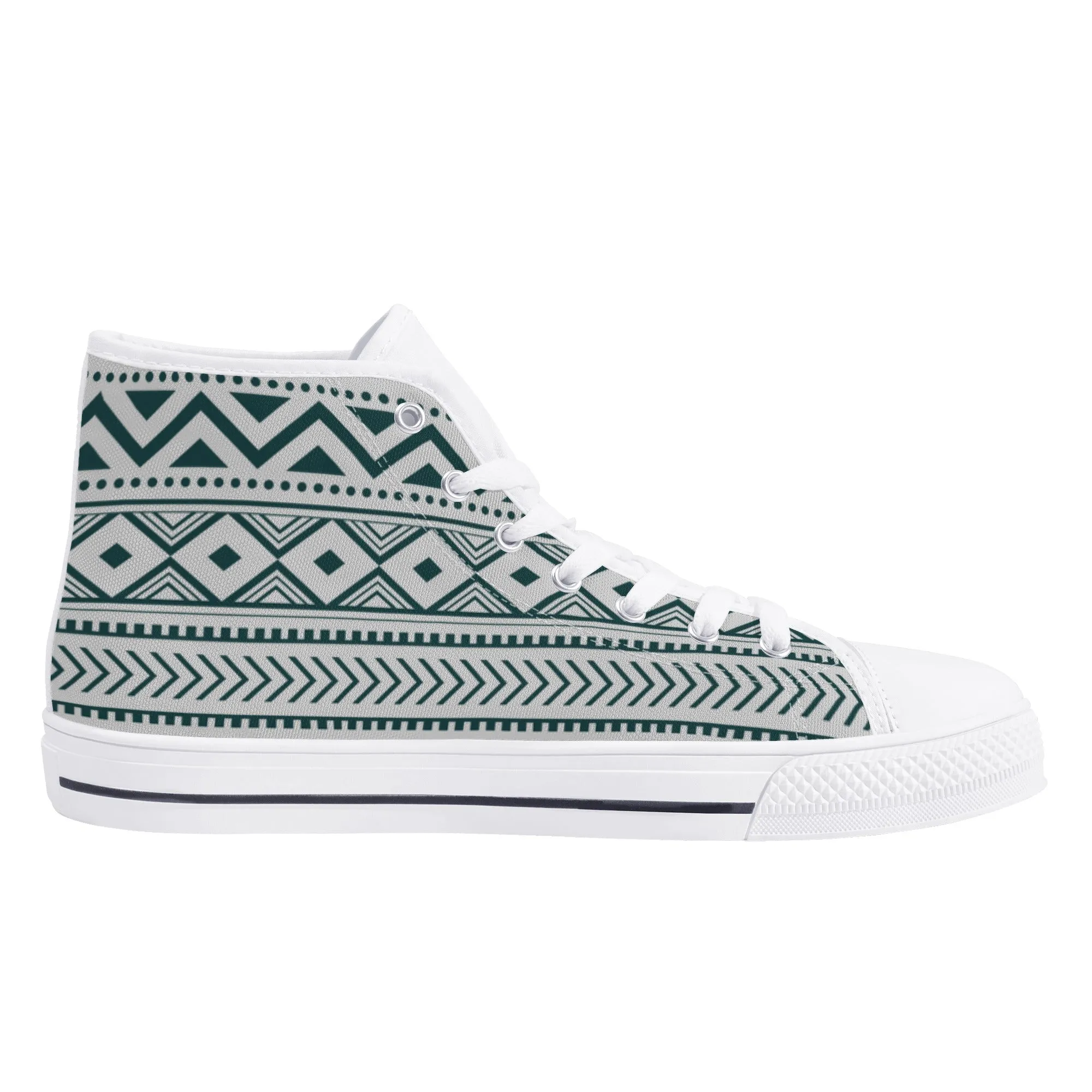 Women's High Top Canvas Shoes Silverado Southwestern Print