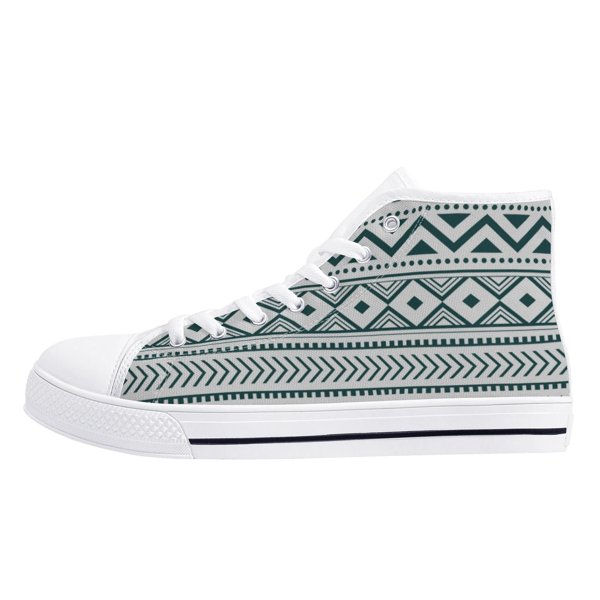 Women's High Top Canvas Shoes Silverado Southwestern Print