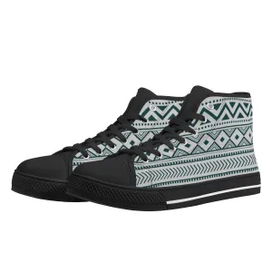 Women's High Top Canvas Shoes Silverado Southwestern Print